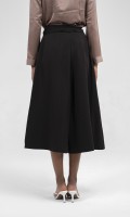 SIXDO Black Wide Leg Tuytsi Pant